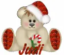 Christmas bear with Judi name