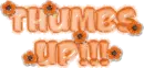THUMBS UP ORANGE FLOWER