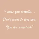 I Miss you