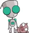 Gir With Piggy
