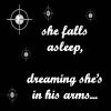 dreaming she's in his arms