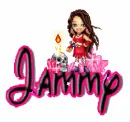 Girl with skull: Jammy