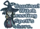 Witch casting spells