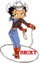 Rodeo Betty Boop