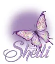 SHELLI Butterfly Bling Purple 
