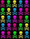 Rainbow Skulls