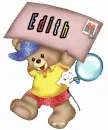 Bear with envelope and Edith name 2