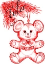 christmas teddy bear