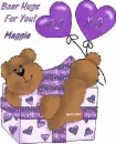 Bear in Red with Maggie name