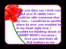 I love you
