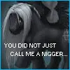 Angry black pony 