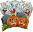 halloween ghost graves