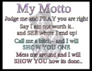 My Motto... 