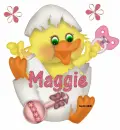 Girl Chick in egg Maggie 3