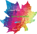 rainbow leaf-hope you have a colorful day