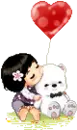 little girl and her teddy 