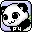 panda smiles