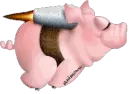 Flying turbo pig