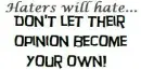 haters