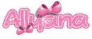 Allyana...pink bows