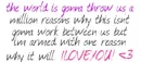 I LOVE YOU