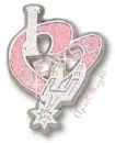 San Antonio Spurs pink heart denise
