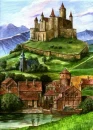 Castle on island.