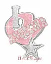 dallas cowboys pink heart charm angelina