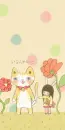 KAWAII BUNNY GIRL WITH KITTY