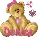 Brown bear with Denise name