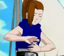 She looks tired or bored