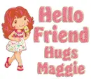 strawberry shortcake hello friend maggie