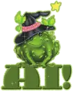 HI HALLOWEEN FROG