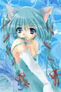 blue neko girl