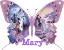 pink unicorn butterfly mary