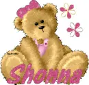 Brown bear with Shonna name