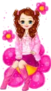 Pink Flower Gal