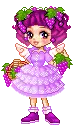 Cute Doll With Grapes