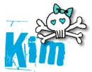 Kim...blue skull 