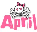 April... pink skull
