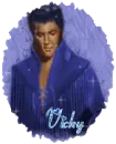 Vicky's blue elvis