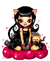 Cute black kitty costume