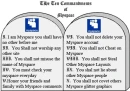 Myspace Ten Commandments