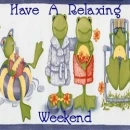 four frogs relaxing