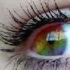 rainbow love eye