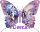 deena's pink unicorn butterfly 