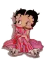 Betty Boop sit floor and smoking