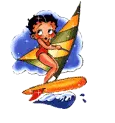 betty boop in ocean