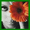 Girlw/orange flower