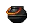 Black witch cauldron